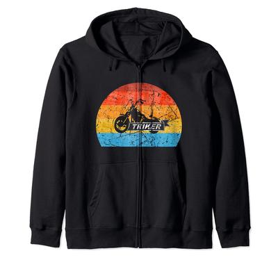 MOTORCYCLE FUN Zip Hoodie TRIKE, TRIKE, BIKE, BIKER,