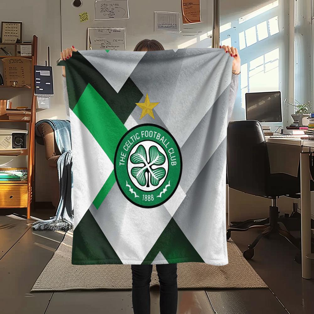 Celtic Football Club Flannel Blanket, High quality Comfortable for All Seasons, Home Decor, Warmth and Comfort