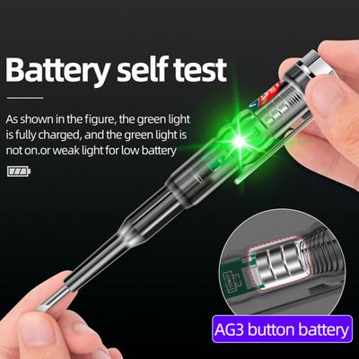 Elektrischer Stift, akustischer Alarm, Isolierschale, 24–250 V, Elektroskop-Schraubendreher, Teststift-Werkzeug für Zuhause