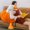 Pumpkin Goose Duck Plush Toy Big White Goose Doll Large Sleeping Pillow Cushion Gift
