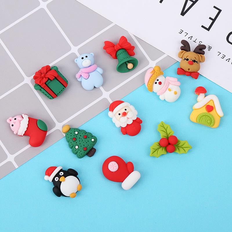 Hot Cartoon Santa & Snowman DIY Phone Case, Headwear, Hair Clips, Cup Decor.