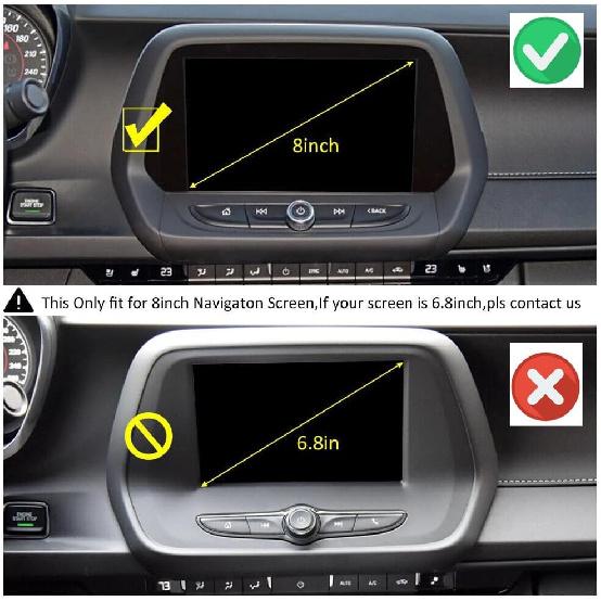 JeCar Carbonfaser-Innenausstattungssatz für 2017-2023 Chevrolet Chevy Camaro LT SS ZL1 RS (Nur für 8-Zoll-Bildschirm)