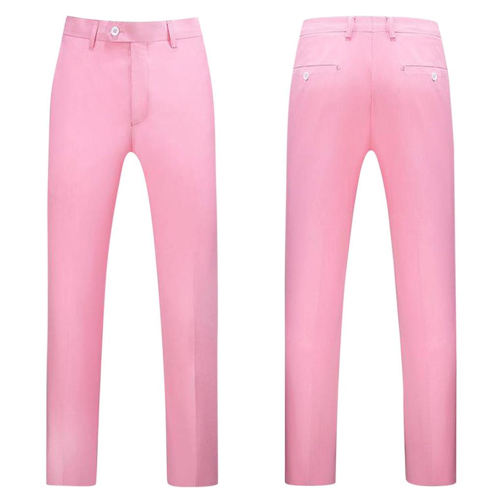 Men's Oversized Solid Color Suit Pants Men's Business Casual Straight Leg Suit Pants
