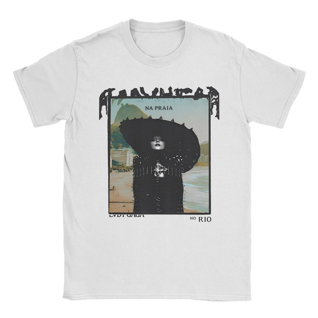 Lady Gaga The Mayhem Ball Tour 2025 T Shirt Summer T-Shirts Pure Cotton Novelty Tee Shirt For Man Short-Sleeved Casual Top Tees