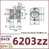 Double-Cut Flange Circlip Bearing Housing, Aluminum Alloy, BACB6800ZZ BFP23.