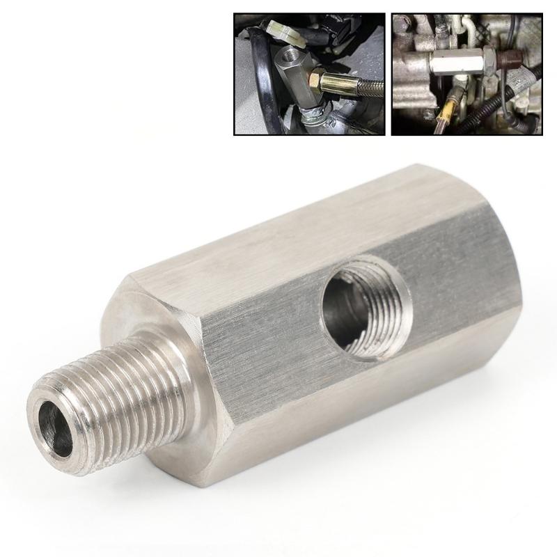 Oil Pressure Sensor Tee 1/8"NPT Female To M12 M10 M14 1/8NPT 1/4NPT Oil Pressure Sensor Connector Feed Line Gauge Tee Adapter