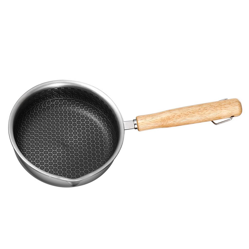 Non Stick 316 Stainless Steel Frying Pan Grill Pan for Outdoor Camping Picnic Home Kitchen