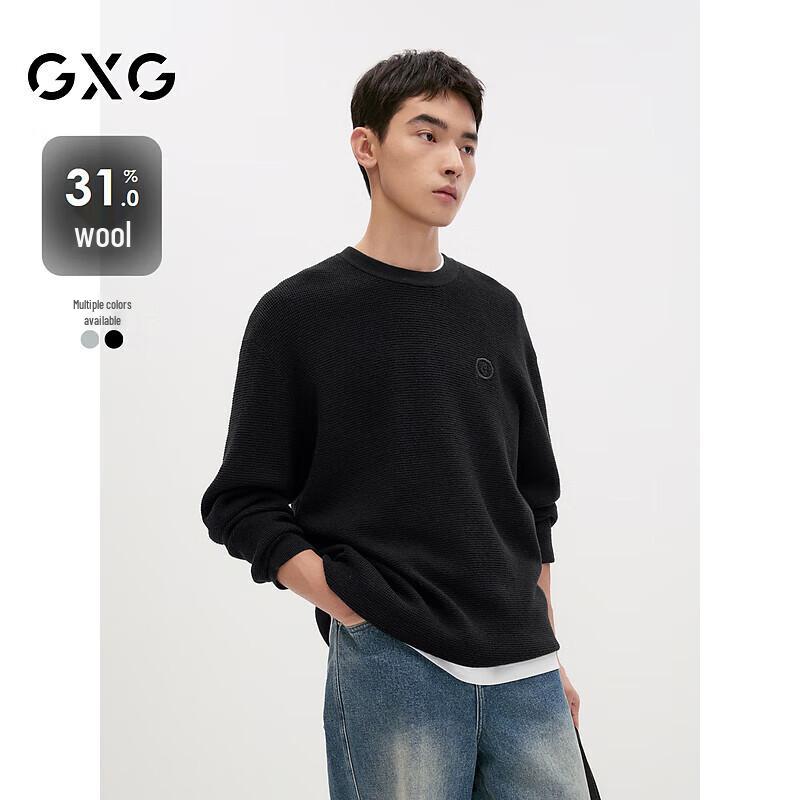 

GXG Men s Waffle Knit Embroidered Pullover Top 185/XXL