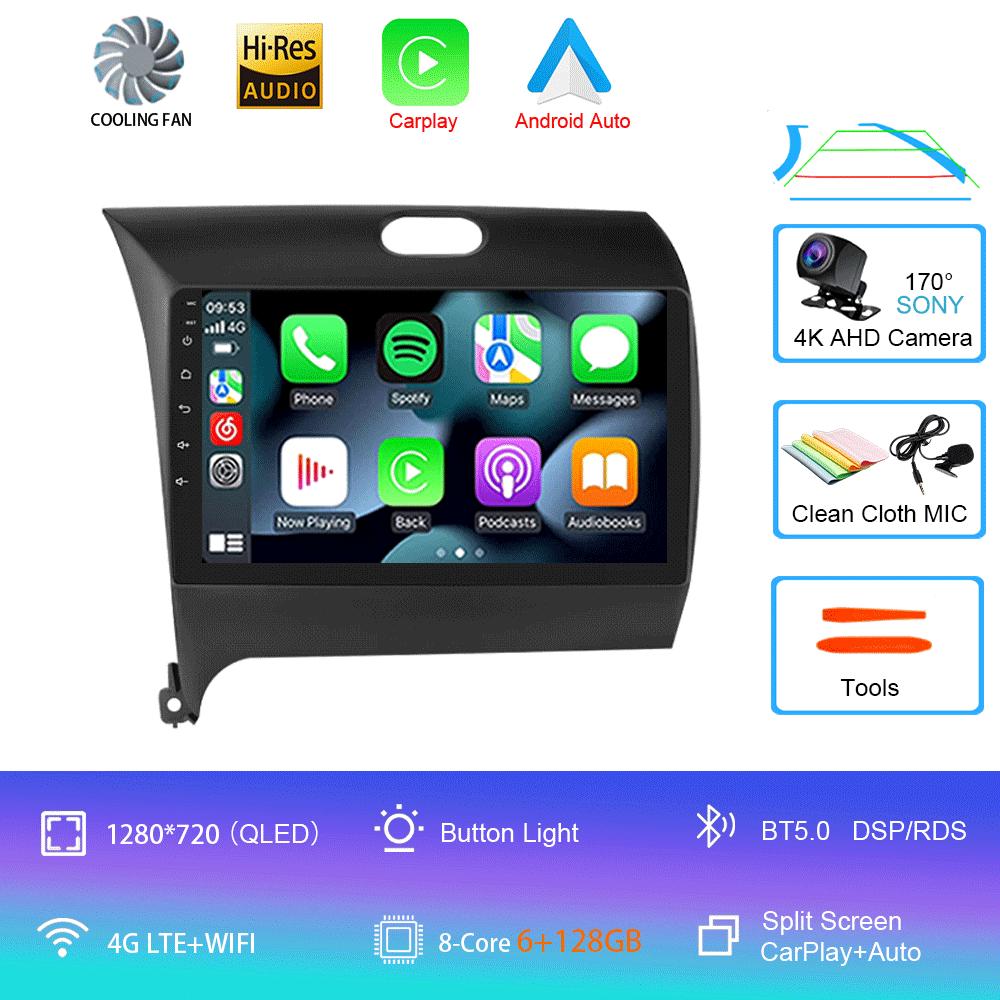 Android 14 Car Radio For Kia Cerato 3 2013 - 2017 Multimedia Player Video Stereo Navigation GPS No 2din 2 Din Dvd