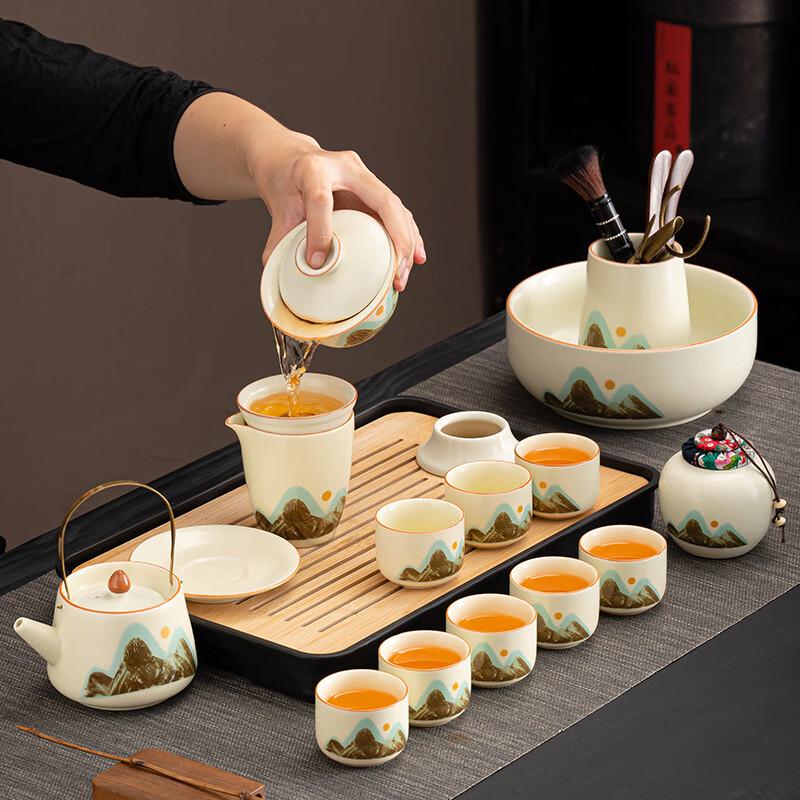 Chaxun Qingshan Ru Kiln Tea Set