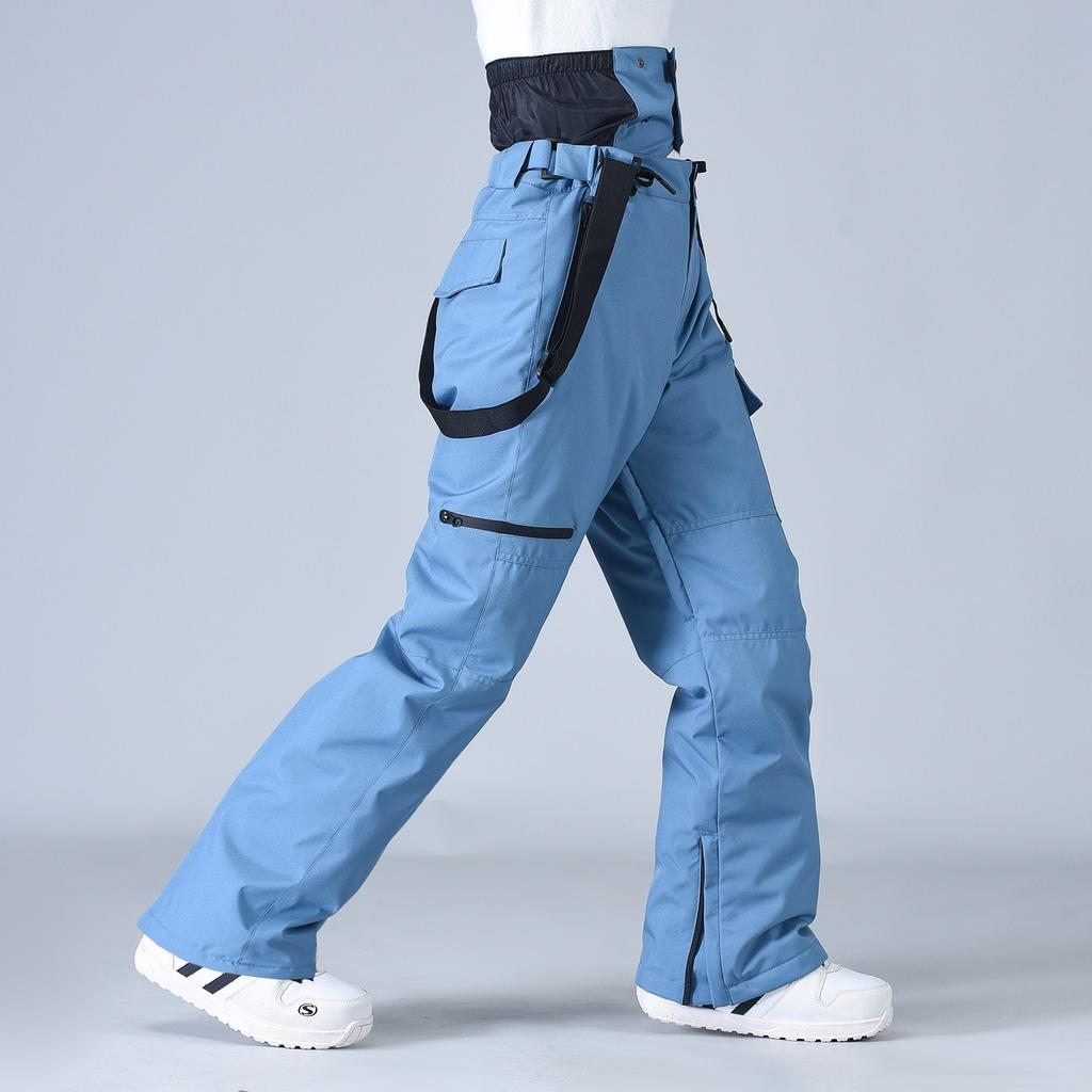 Techwear Style Wearproof Windproof Waterproof Breathable Ski Pants Overalls Man Woman Winter Thicken Warm Snowboarding Trousers
