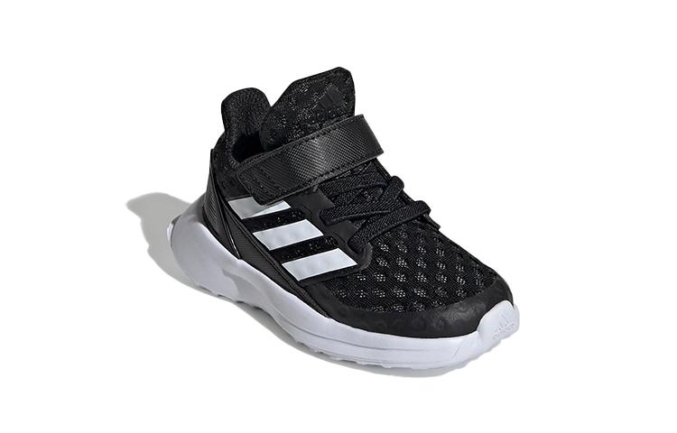 Adidas Rapidarun Elite Cushioning Abrasion Resistant Breathable Low top Toddler Shoes Black White Infant And Toddler EF9277