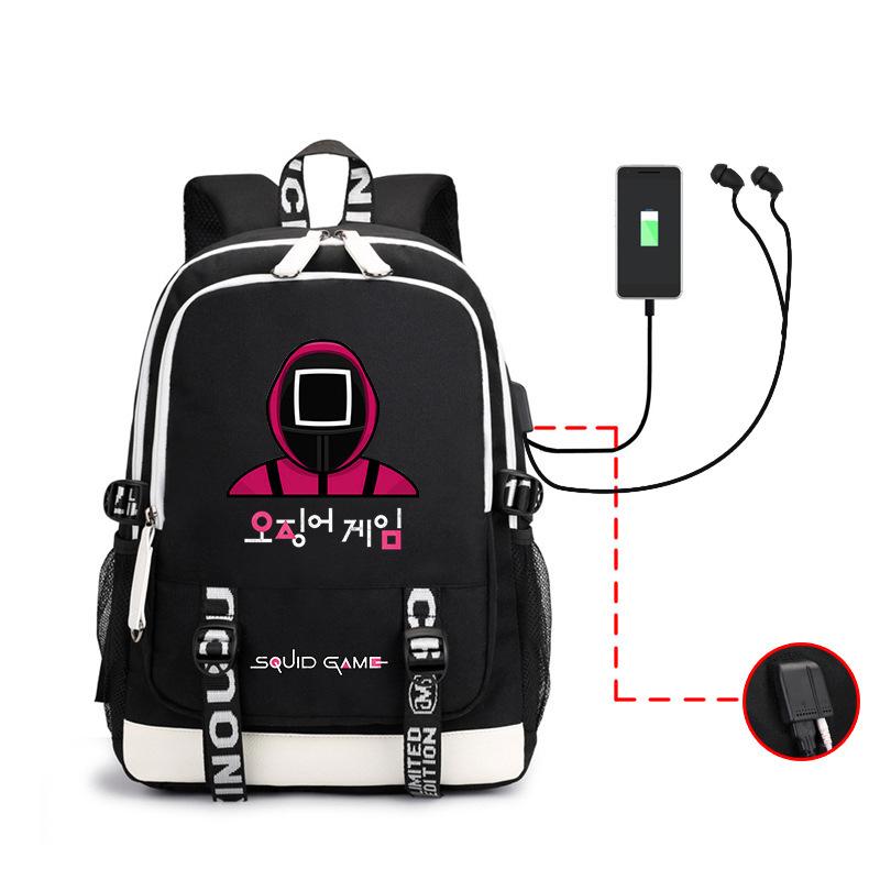 Spot Backpack, Large Capacity Student Backpack with USB, Computer Bag.