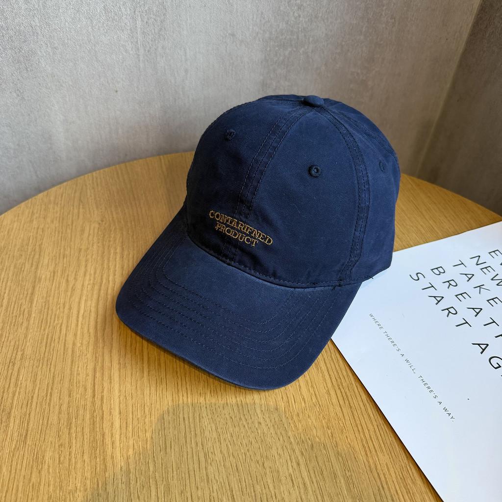 American Retro Letter Baseball Cap With Sunshade For Casual Outings