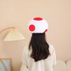 Mushroom Hat for Halloween Costume Hat Festival Party Gathering Headgear Seasonal Party Photoshoots Hat Accessories