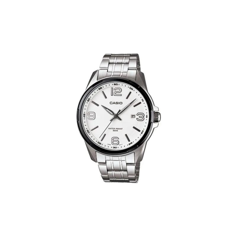 

Casio General Series Quartz Movement Stainless Steel Case White Dial 100 Meters Waterproof Quartz Movement Stainless Steel Strap MTP-1345AD-7AV білий