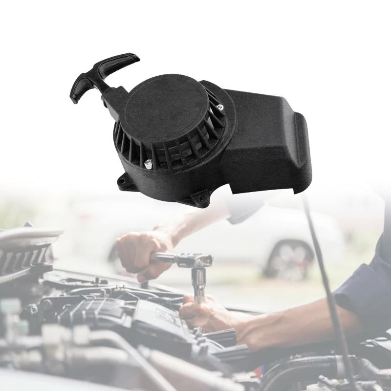 Motorcycle Pull Start Starter for 47cc 49cc Dirt ATV Aluminum Pull Start Starter Replacement Starter Assembly