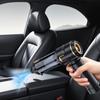 Detachable Car Vacuum Featuring LED Light Multifunction Design Including Suction Blower Inflator Sealer Function