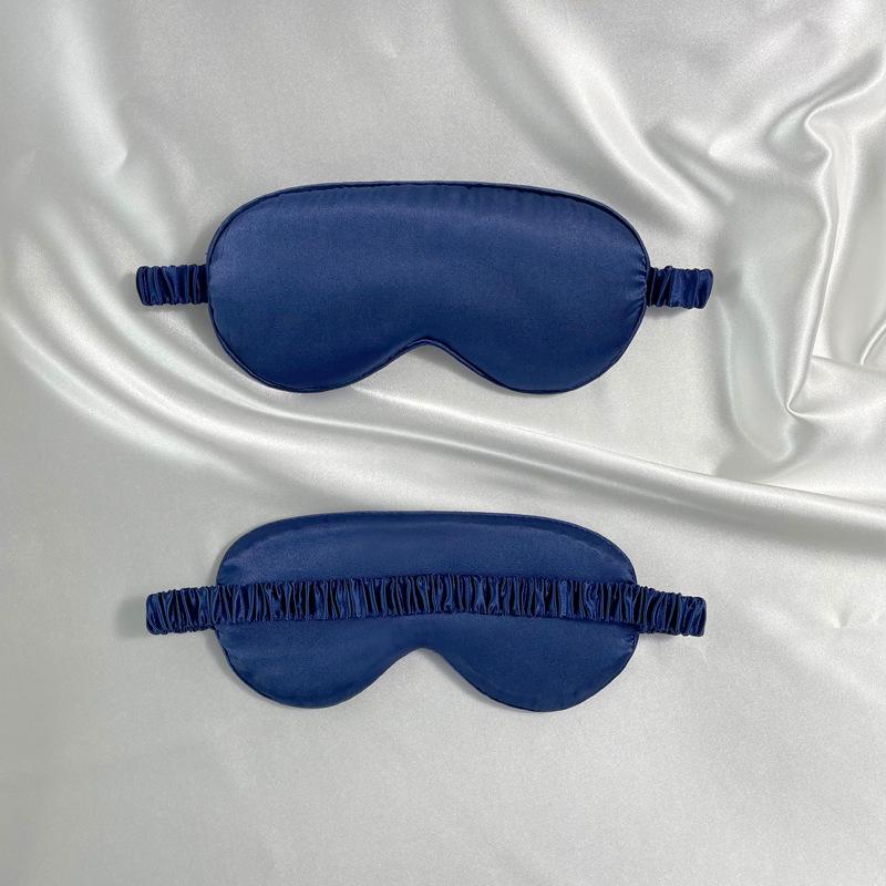 Reversible Satin Sleep Mask with Elastic Band for Ultimate Blackout, Breathable Eye Protection, and Travel Comfort.
