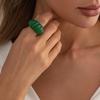 DIEZI Hip Hop Acrylic Resin Finger Rings For Women Men Punk Fashion Vintage 4 Colors Geometric Knuckle Joint Ring Jewelry