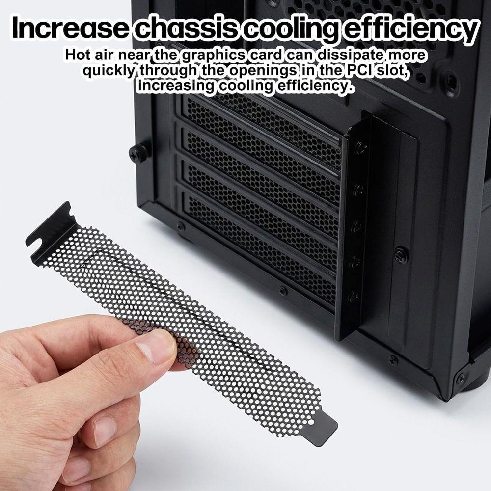 With Screws PCI Bracket Hard Steel PCI Dust Filter New Case Blanking Plate