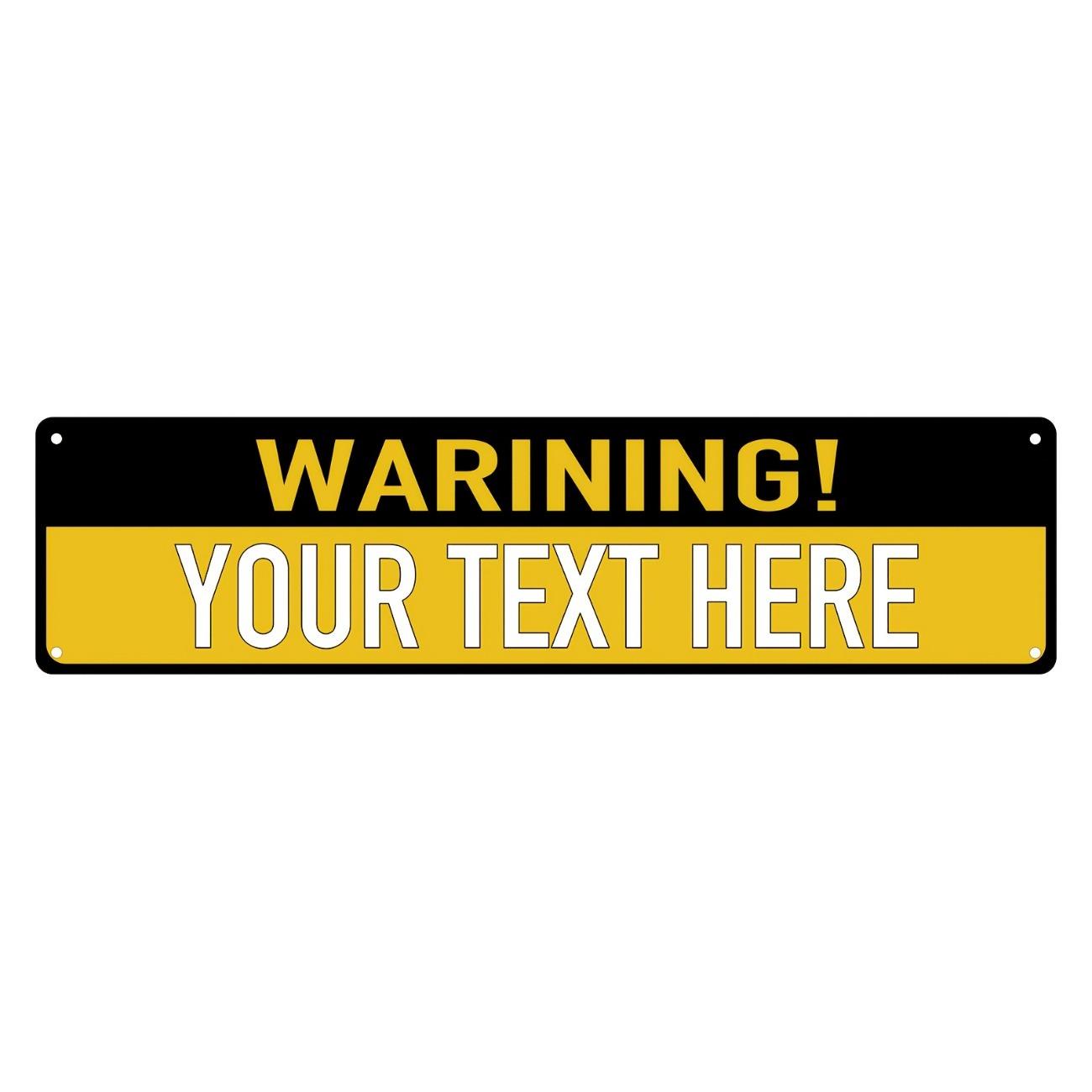 Personalized Aluminum Street Sign Retro Outdoor Wall Decor Custom Text чёрный