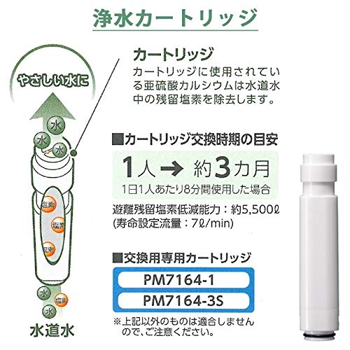 [Limited Quantity] SANEI Water Purification Switch Shower Special Pack (2 Cartridges) Shower Head, Chlorine Removal, Water Saving