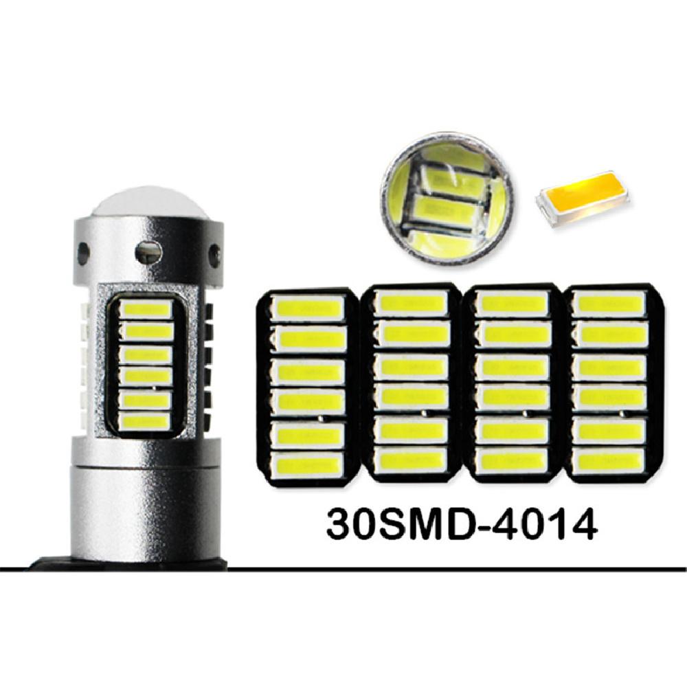 2Pcs White Pw24W Led Bulbs For Bmw F30 3 Series Drl Daytime Light