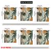 2pcs,2D Plane Printing Curtains&Window Treatment Tropical Harmony(1) Versatile Polyester Fabric (without Rod) Decorations Inside