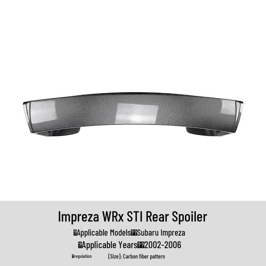 Rear Spoiler for Subaru Impreza WRX STI 2002-2006 - Cross-Border Modification