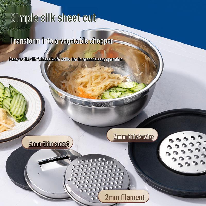 Stainless Steel Thickened Baking & Mixing Bowl for Cooking and Salads