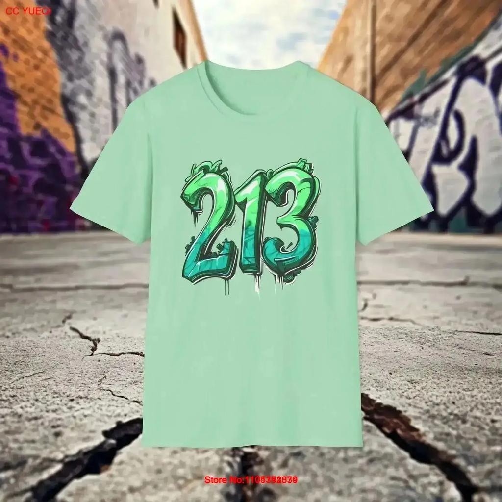 La Urban Graffiti Style T Shirt 213 Vintage Fashion Comfortable Designer Clothes Breathable Versatile Soft Vintage