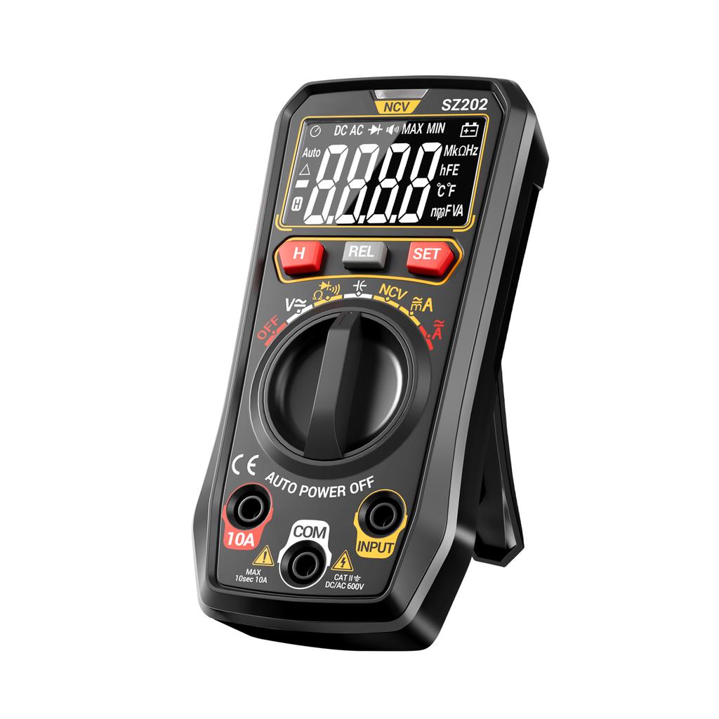 Digital Multimeter, Auto Ranging 4000 Counts, Portable Ohm Volt Amp Tester Measures NCV, Voltage, Current, Diode,