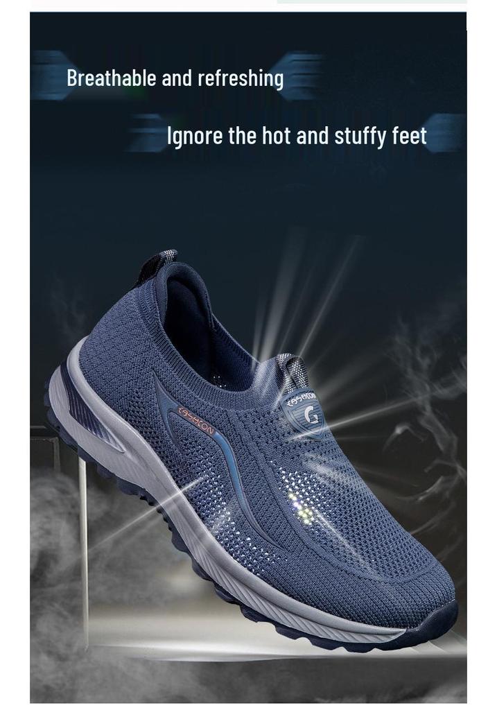 Mom's Spring/Summer 2025 Soft Sole Walking Shoes - Slip-On Comfort for Middle-Aged & Elderly Women
