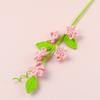 Knitted Flowers Hand-Woven Crochet Woven Cherry Blossoms Finished Handmade Knitting Artificial Flowers Home Garden Decorative