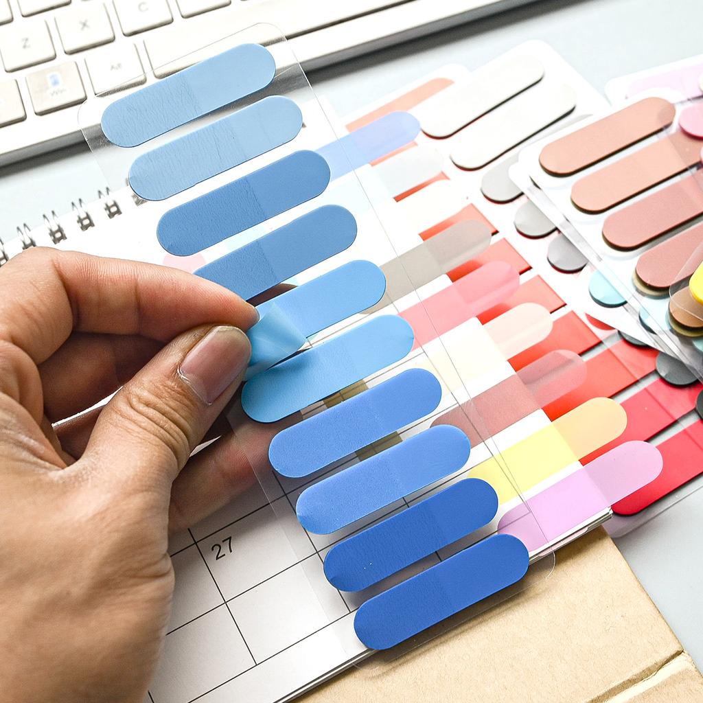 200-2400Sheets Transparent Index Creative Memo Pads Office School Stationery Self-Adhesive Stickers Posted It Sticky Note Pads