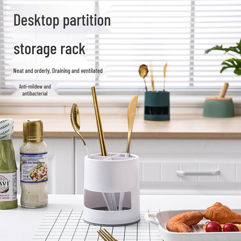 Multifunctional Kitchen & Makeup Organizer: Chopstick Holder & Brush Storage Tube