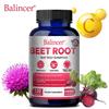 Organic beetroot milk thistle maintains cardiovascular health and promotes physical health with 120 capsules