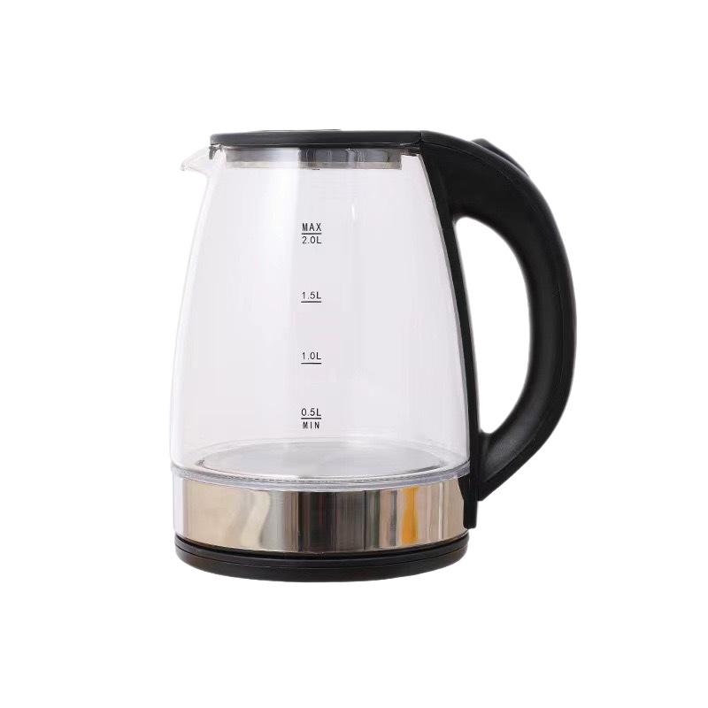 Large Capacity Glass Electric Kettle with Borosilicate, Auto Power-off & Dry-burn Protection