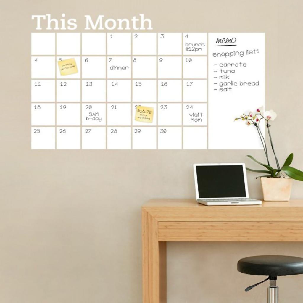 Blackboard Wall Sticker  Production PVC Chalkboard Calendar Whiteboard Stickers for Classroom Hom