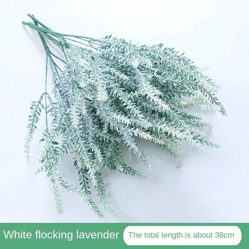 1 Bundle Purple Artificial Lavender Flowers Bouquet Artificial Plant For Home Outdoor Garden Wedding Office Table Decoration