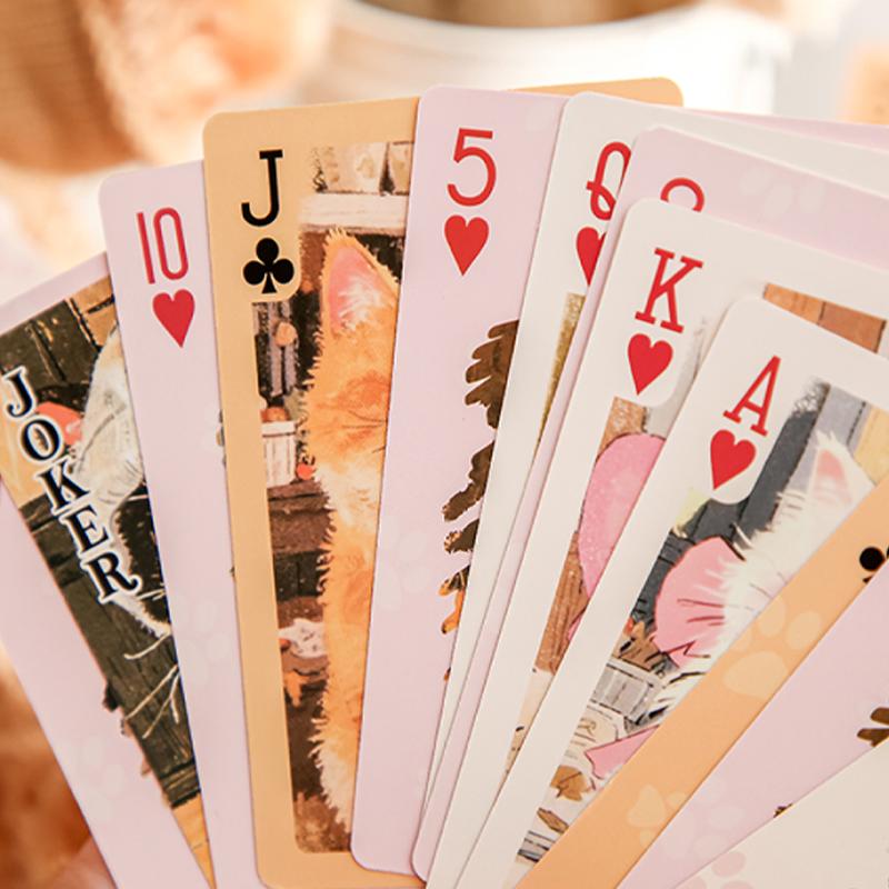 55Sheets/box Cartoon Cute Party Series Playing Fun Cards Board Games Entertainment Poker