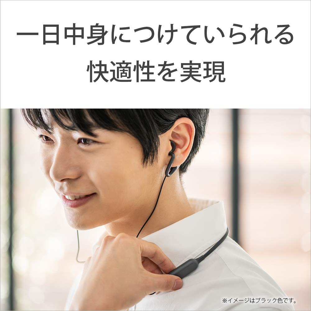 Sony Wireless Stereo Earphones NFC with Microphone and Control 2019 Black Open-Ear SBH82D Bluetooth, Multi-Purpose Listening, Compatible, Buttons,