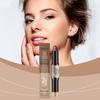 Natural Color + Light Coffee Color 2-In-1 Contour And Highlight Stick, Convenient Double-Head Design For Contouring The Highlight Stick