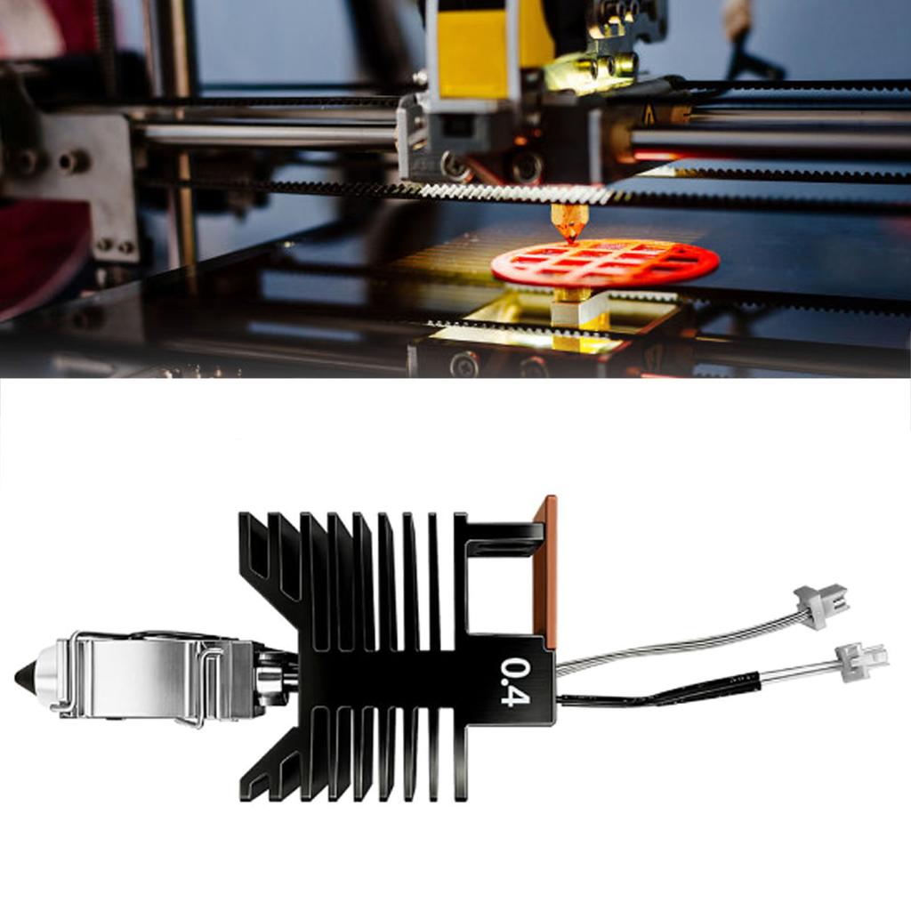 2 Stück 0,4 mm Hotend-Kit Ersatz für Snapmaker U1 3D-Drucker Extruder Hotend mit 2 Silikon-Socken 2 Düsenbürsten 2