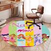 Custom Name Winx Club Printed Round Rug Carpet Chair Rug Area Rug Entryway Doormats,for Office Chair Living Room Bedroom Kitchen Room.