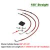 45° 180° 0° Motorcycle Cylinder Banjo Motorcycle Brake Hose Hydraulic Line Cable For Harley Dyna Fat Bob FXDF Low Rider FXDL ABS