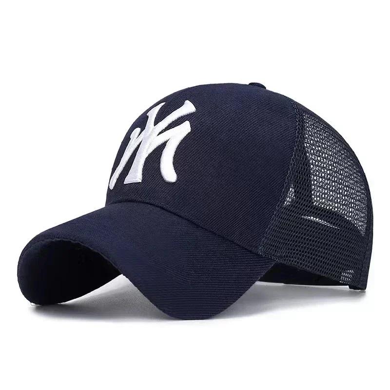 Hat Summer Embroidery Letters Breathable Duck Tongue Cap Female Sports Sun Hat Male Casual Outdoor Mesh Baseball Cap