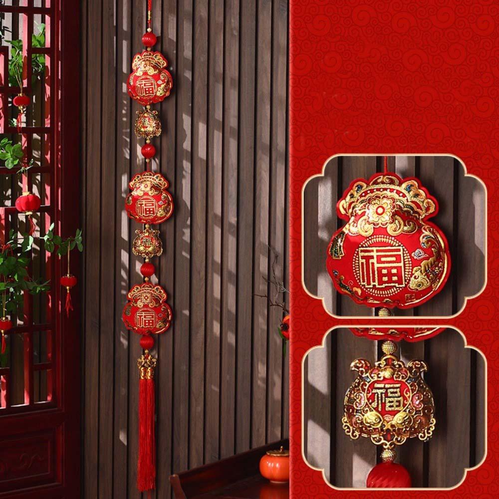 Fu Word Spring Festival Pendant Wind Chimes New Year Decorations Fashion Good Luck Ornaments  Home