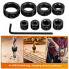 Drill Stoper Collar Set Stop Bit Ring Shaft Limit Metric Lock Steel Press Depth Ajustable Positioner Hole Guide Woodwork Tools